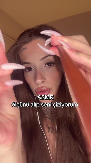ASMR ölçünü alıp seni çiziyorum — rahatlatıcı uyku ASMR