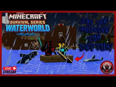 Minecraft Waterworld Survival Gone Wrong - Chaos, Sharks, and Noobs!