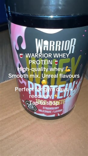 Warrior Whey — smooth, flavour-packed protein that hits every time. Great for post-workout, busy mornings, or boosting your daily intake. Mixes easily, tastes solid, and fits perfectly into any routine. #WarriorWhey #ProteinShake #HighProtein #GymFuel #RecoveryBoost