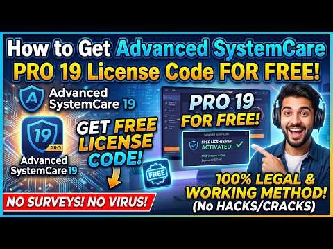 How to get the Advanced SystemCare PRO 19 license code