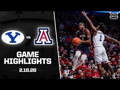 #23 BYU vs. #4 Arizona Game Highlights | 2025-26 Big 12 Men’s Basketball