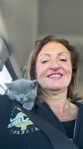 Day 1 of raising an adventure cat. 🐾She had no idea what she signed up for.