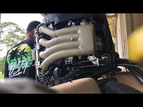 Suzuki DF90 oil change.