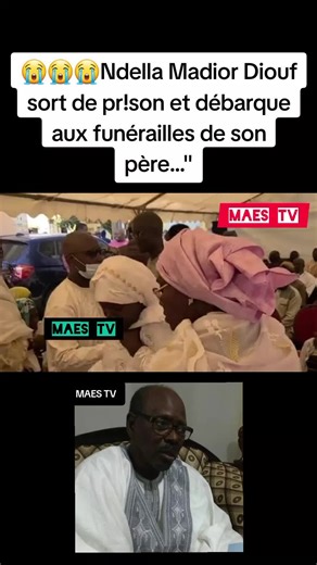Ndella Madior Diouf aux funérailles de son père