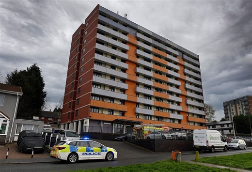 Firefighters battle 'accidental' fire on ninth floor of West Midlands block of flats