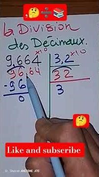 comment Diviser 2 Décimaux? #la méthode simple#maths