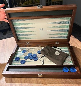 Handmade Leather Backgammon Set – Luxury Game, Christmas Gift - Etsy Canada