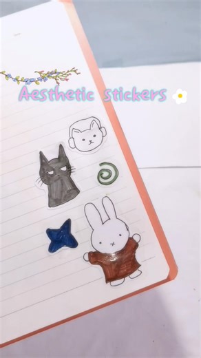 How to make easy stickers | #stickers #craftshort