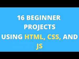 HTML CSS JS projects (Beginner): 16 projects using HTML CSS and JavaScript