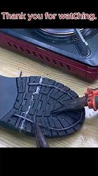 I haven't seen this shoe repair trick in over 30 years! A shoemaker's secret revealed.