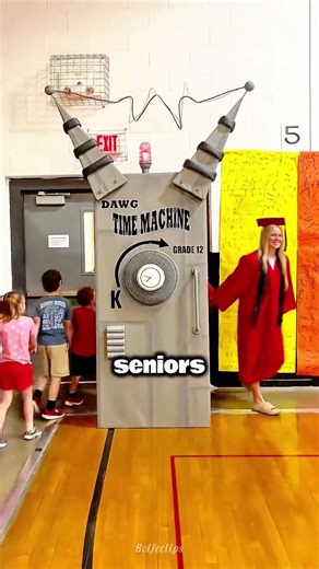 This Teacher’s Time Machine Shows Kids Growing Up 🎓💖 #shorts #heartwarming #wholesome