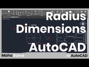 How to Create Circular and Radius Dimensions in AutoCAD- Radius Dimensions AutoCAD Tutorial