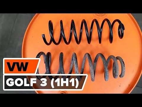 How to change rear springs on VOLKSWAGEN GOLF 3 (1H1) [TUTORIAL AUTODOC]