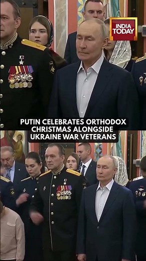 Putin Attends Orthodox Christmas Service With Russian Soldiers And Families