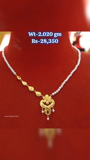 light weight pearl necklace designs #shorts #shortvideo #viralvideo #pearlnecklace