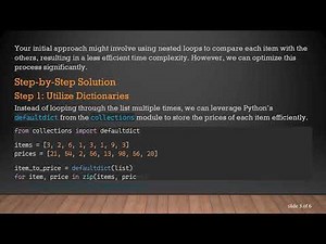 The Fastest Way to Find Duplicates and Their Prices in Python Lists