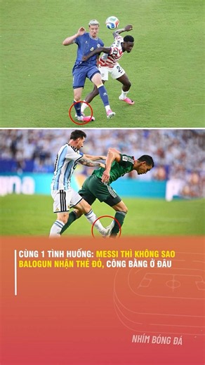 SAME SITUATION: MESSI GETS A PASS, BALOGUN GETS A RED CARD—WHERE IS THE FAIRNESS?