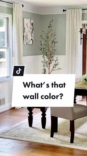 Farm Fresh Green: Glidden Dusty Miller Dining Room Paint Color Ideas