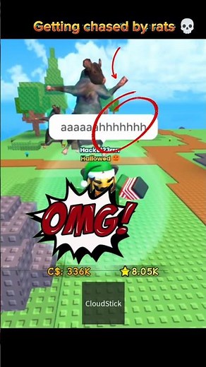 Getting Chased by Rats in Stick Battles - Stick Battles Roblox - #roblox #shorts #gaming #fypシ