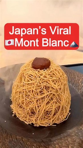 Tried the viral freshly squeezed Mont Blanc everyone’s talking about in Osaka! 🌰🔥 This isn’t just any chestnut cake — they squeeze the creamy Japanese chestnut (made in Kumamoto prefecture) right in front of you, and it comes out like a dessert performance 🤯. @kurin.montblanc.shinsaibashi — a chestnut-specialty spot where every Mont Blanc is made with premium Japanese chestnuts and total theatre. 🌟 📍KURIN Osaka, Chuo Ward, Minamikyuhojimachi, 3 Chome−2−15, 2F 💰Golden Mont Blanc 黄金モンブラン¥190