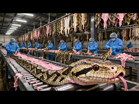 How Luxury Wallets Are Made Inside the Snake Skin Factory – (Full Process)