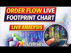 Live Order Flow Footprint Chart Analysis | 26 February