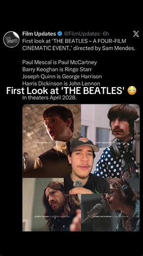 The Beatles look Great ‼️ We got our First Look at ‘THE BEATLES’ A FOUR film cinematic event. It comes out in 2028 and it looks like it will be worth it 🤞#thebeatles #music #film #firstlook #movie