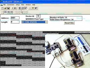 comunicación entre modscan32 y pic utilizando el protocolo modbus