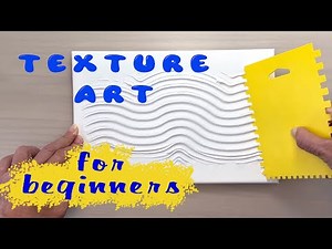 How to Create Wavy Texture Minimalist Art with Spackle - EASY!