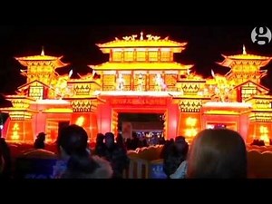 Chinese lantern festival lights up night sky