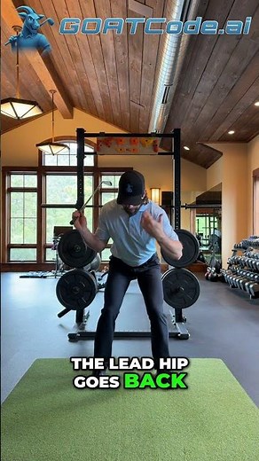 Golf Swing Secret: Load Hips, Drop Head, Add SPEED! #shorts