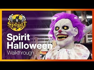 Spirit Halloween Store Walkthrough - Looking at Animatronics, Props, Decor/Decorations