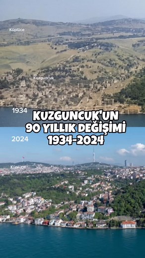 Erhan Yılmaz | İstanbul Üsküdar’ın Kuzguncuk mahallesinde aynı açılardan çekilmiş olan bu görüntüler, 1934 ile 2024 yılları arasındaki 90 yıllık değişimi... | Instagram