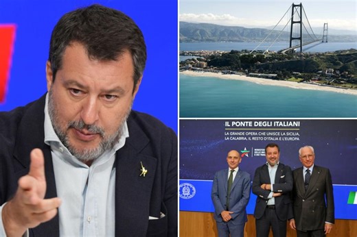 Italy approves $15.5 billion project to build world’s longest suspension bridge from mainland to Sicily