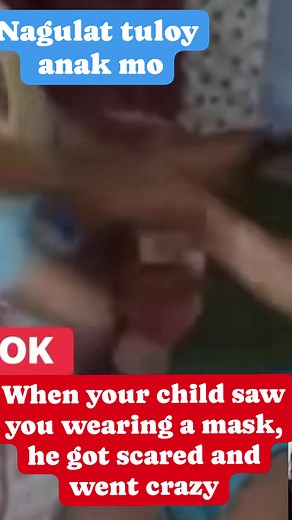 That's why the child was scared because of the mother's mask, who can relate to this? #fypviral #fypシ #followersreelsfypシ゚viralシfypシ゚viralシalシfollowers #postviralシ #everyonehighlights #viewers | Magturo song