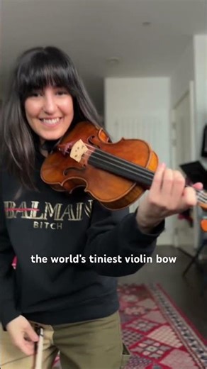 A mini violin bow for grooving and chopping #violin