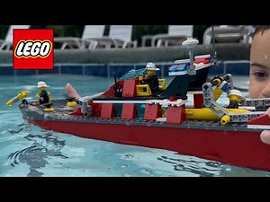 LEGO CITY 7906 FIRE BOAT From 2007 - motorized - float test
