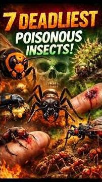 7 Deadliest Poisonous Insects!