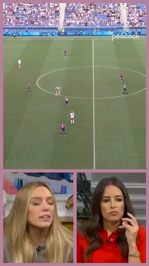 Did @Alexandra Cooper just manifest a goal 🔮 The next USWNT vs. Brazil for the Gold Medal is streaming this Saturday at 11 am ET on Peacock. #WatchWithAlexCooper | Peacock123