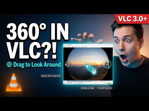 Watch 360 Degree Videos in VLC Media Player – Full Tutorial