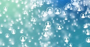 User Icon Network connection Global communication Digital technology