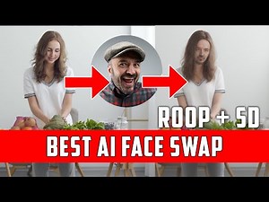 AI face swap with Roop and Stable Diffusion, photos and animations.