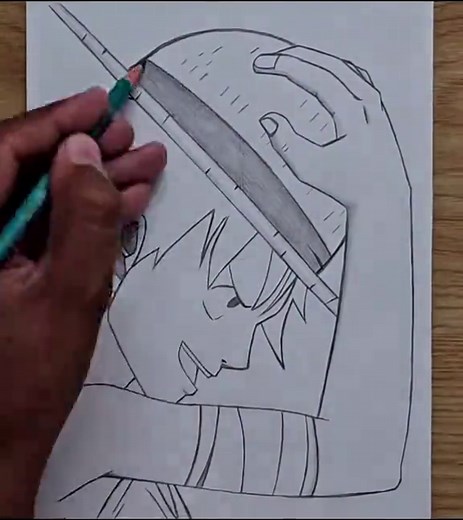 Easy to draw | How to draw Luffy Monkey D | One piece drawing 💥 #drawingtutorial #foryoupage #fyp #luffy #onepiece