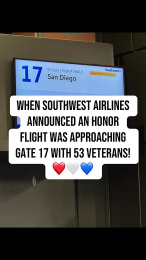 Southwest Airlines Honor Flight Welcomes 53 Veterans