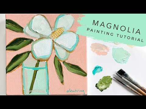 Beginner Magnolia Painting Tutorial