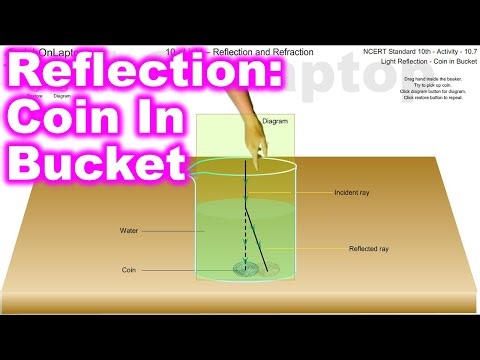 NCERT Class 10th Activity 10.7 | Light Reflection & Refraction | Coin In Bucket | labOnLaptop