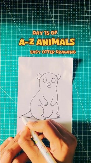 🦦 Animal Drawing! How to Draw Otter Drawing & Coloring Otter Easy Otter Drawing step by step