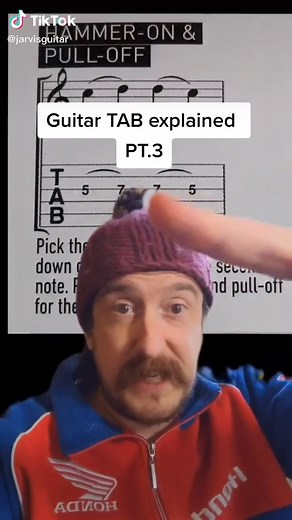How to read TAB pt3 #guitartok #learnontiktok #tiktokguitar #ceoofguitar #guitarchallenge #jarvisguitar