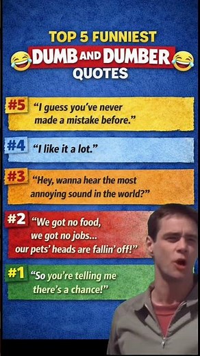 😂 Top 5 Funniest Quotes from Dumb and Dumber!