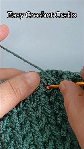 Only 2 rows 😱 #crochet Embossed Crochet Pattern